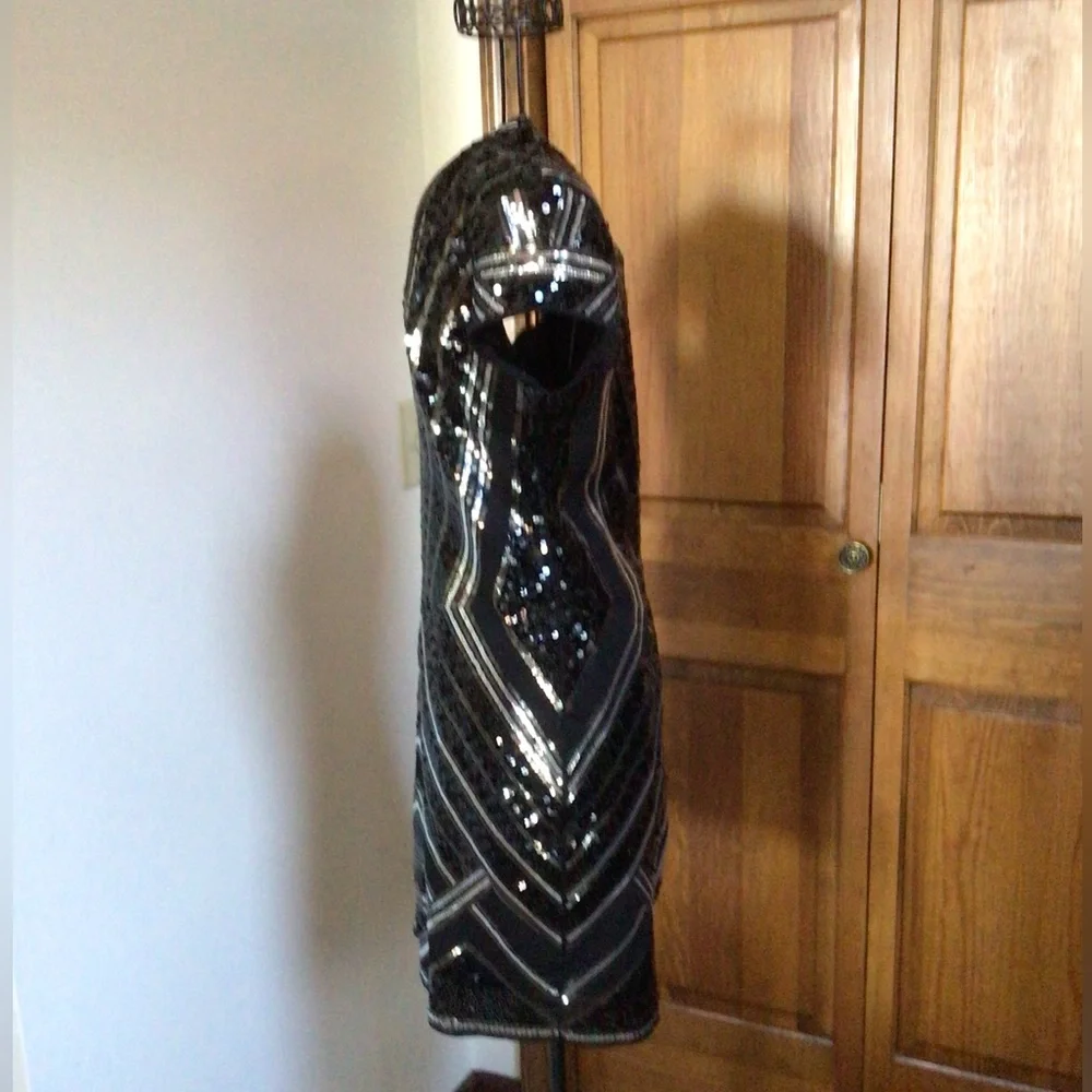 Express sequined deep V minidress, Small - Picture 8 of 10